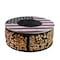 Deko Living 38 Inch Diameter Commemorative Outdoor Steel Wood Burning  Fire Pit with Log Storage COB10510 - alternate 1